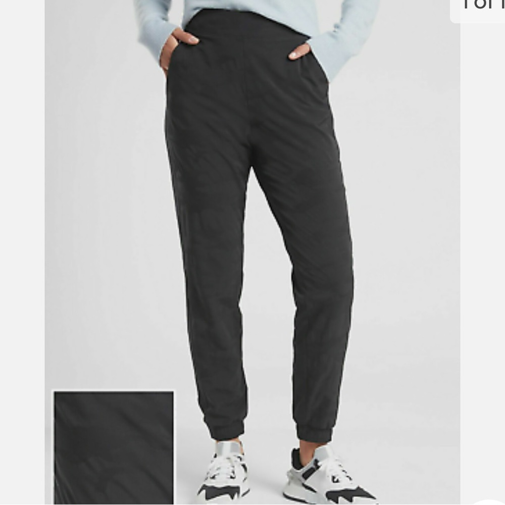 ATHLETA Brooklyn Textured Lined Jogger Pant in Black Camo